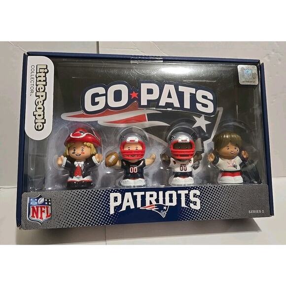 Fisher-Price NFL England Patriots Little People GO PATS New Sealed ! - Picture 1 of 5